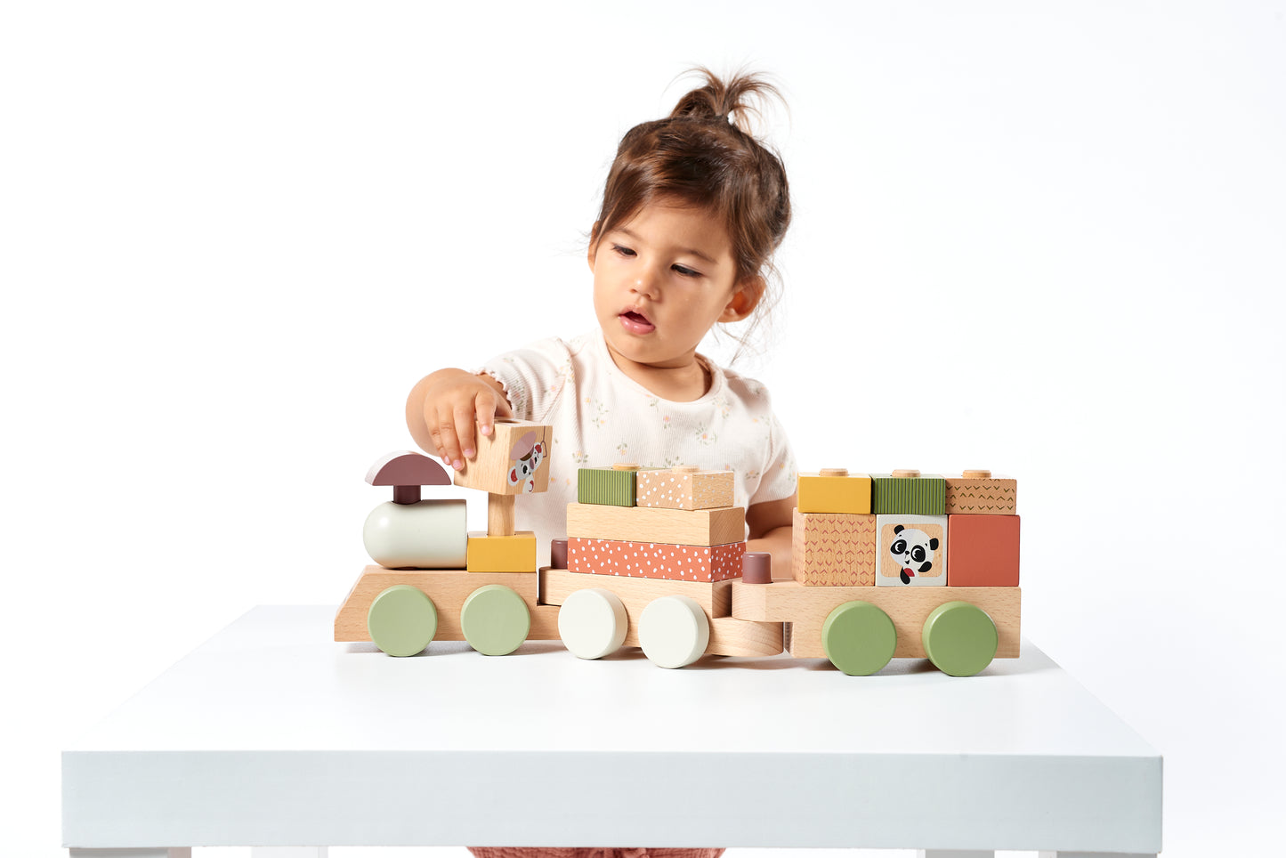 Wooden Stacking Train