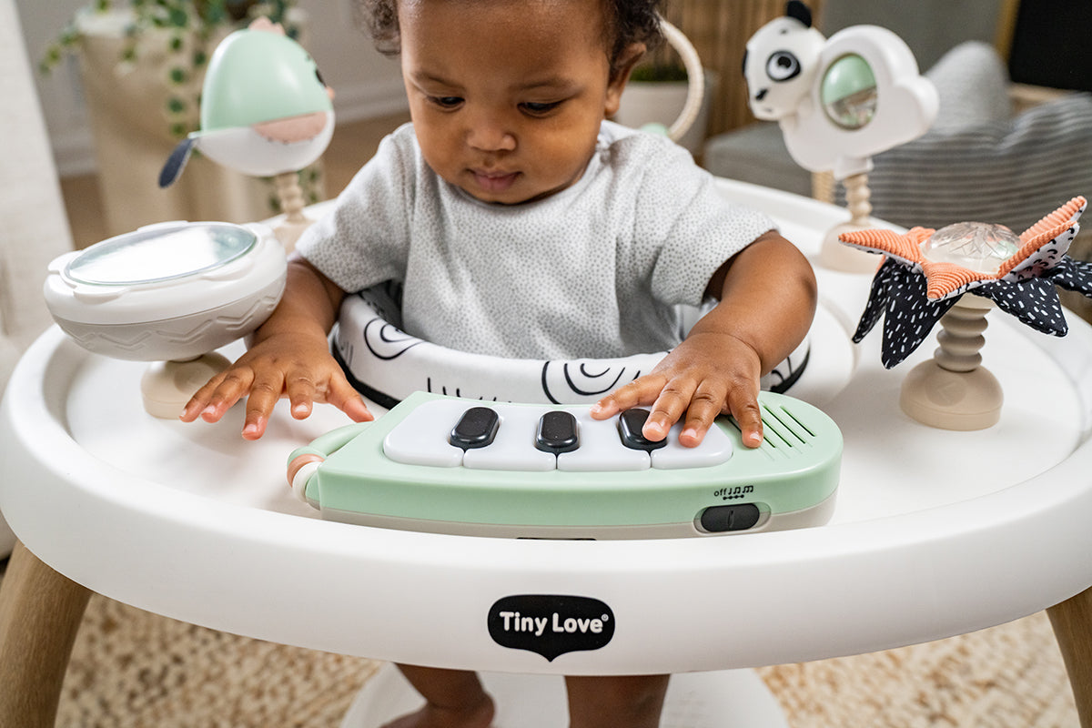Black & White Décor 5-in-1 Here I Grow Stationary Activity Centre