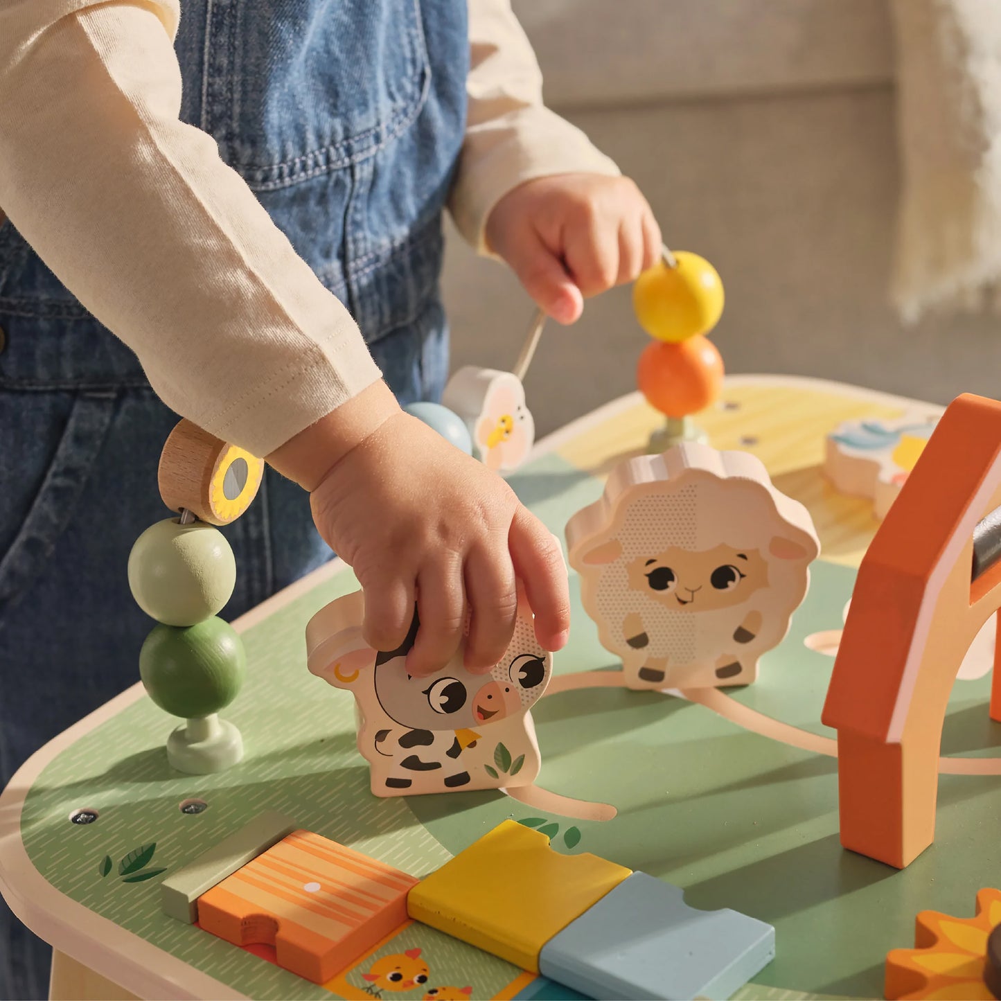 Farmers Funday Wooden Activity Table