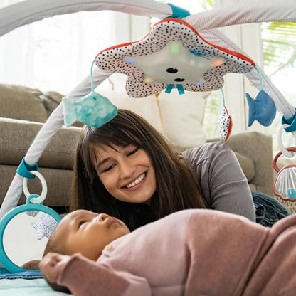 Treasure the Ocean™ Bundle: XL Outdoor Picnic Mat, Luxe Musical Mobile, 2-in-1 Musical Mobile Gymini®