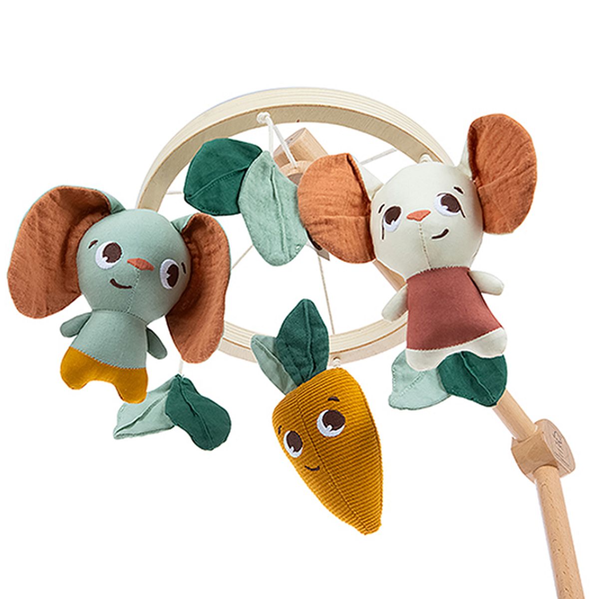 Garden of Adventures Bundle: Luxe Developmental Gymini®, Activity Spiral, Wooden Cot Mobile