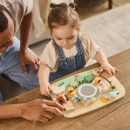 Farmers Funday Bundle: Wooden Busy Board, Wooden Stacking Tower, Play & Explore Piano, Play & Explore Drums