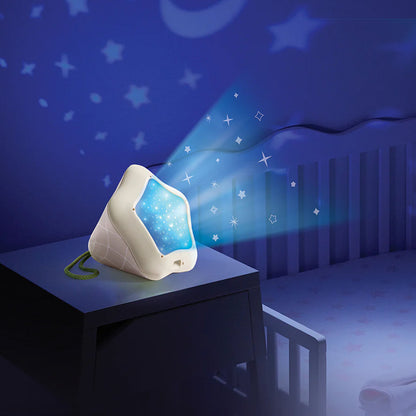 Boho Chic Bundle: Tiny Dreamer 3-in-1 Musical Projector, Double-Sided First Book, Wooden Car Ramp, Wooden Stacking Train