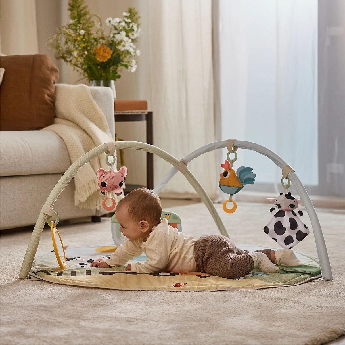 Farmers Funday Bundle: Dynamic Gymini®, My First Sound Puzzle, 2-in-1 Sensory Tummy Time Toy