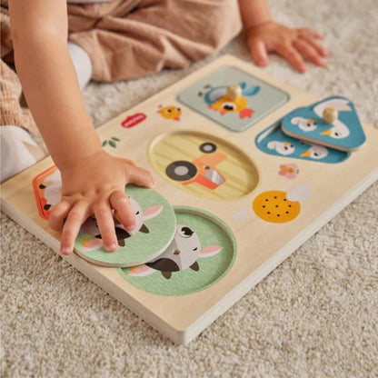 Farmers Funday Bundle: Dynamic Gymini®, My First Sound Puzzle, 2-in-1 Sensory Tummy Time Toy