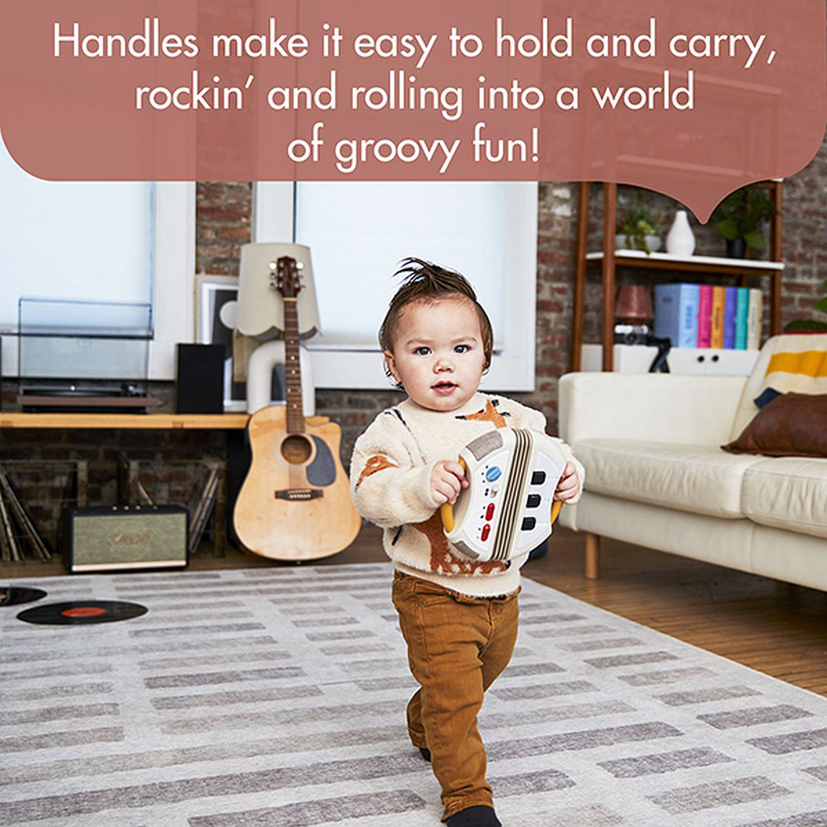 Tiny Rockers Bundle: Electronic Accordion, Shape Sorter, Follow Me Charlie