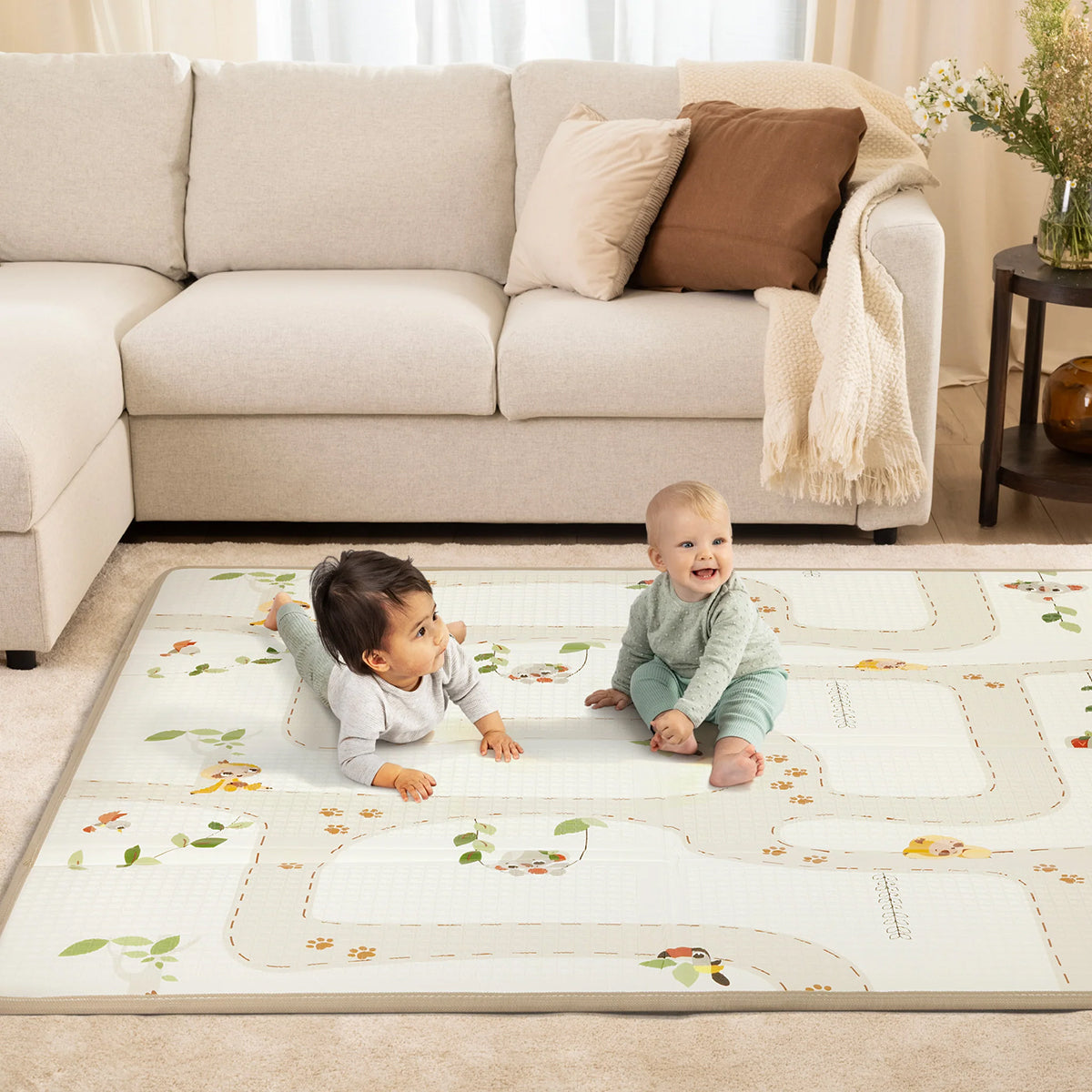 Boho Chic XL Foldable Foam Play Mat