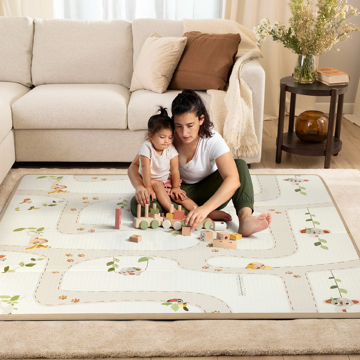 Boho Chic XL Foldable Foam Play Mat