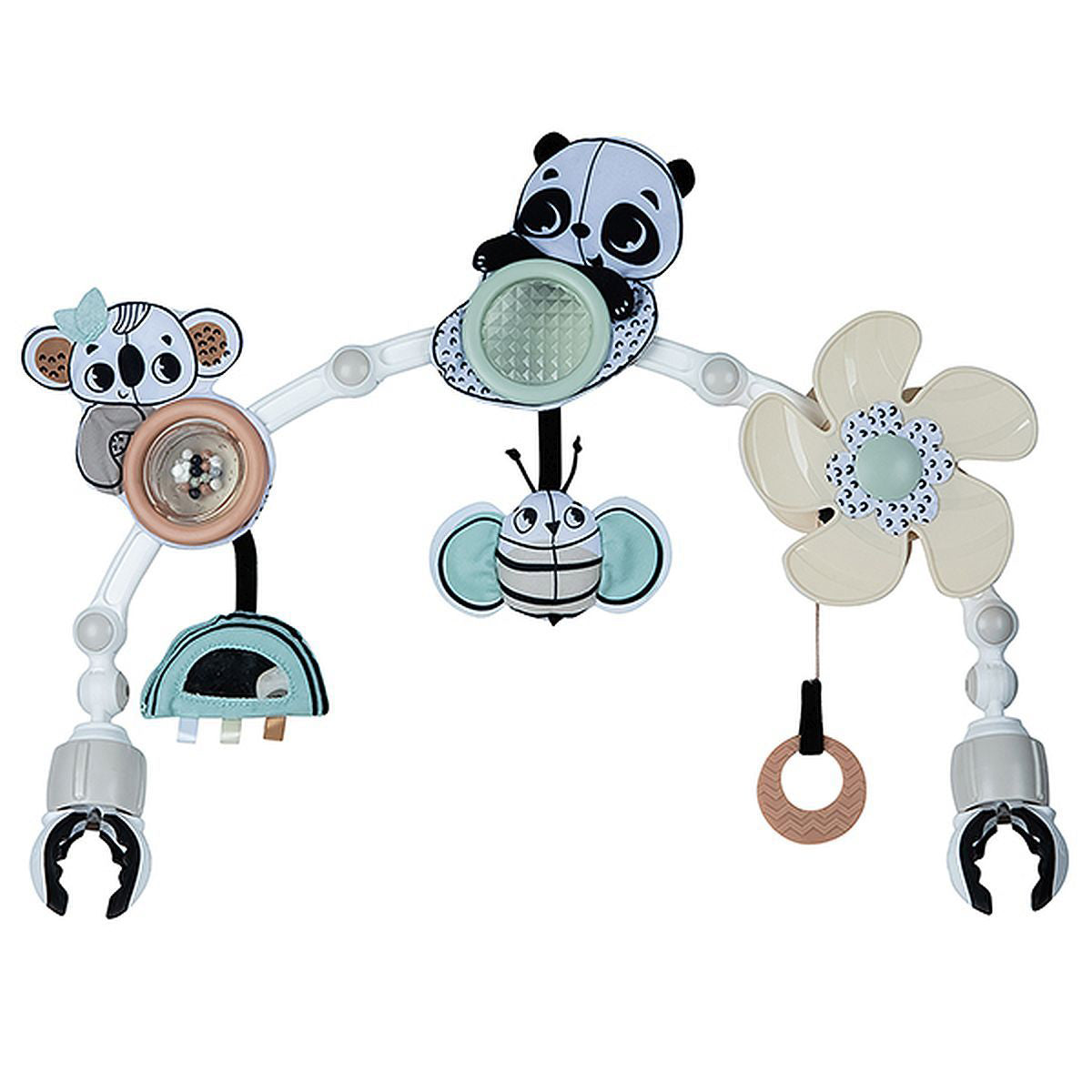 Black & White Décor Bundle: Luxe Developmental Gymini®, Sunny Stroll™, Tummy Time Mobile Entertainer