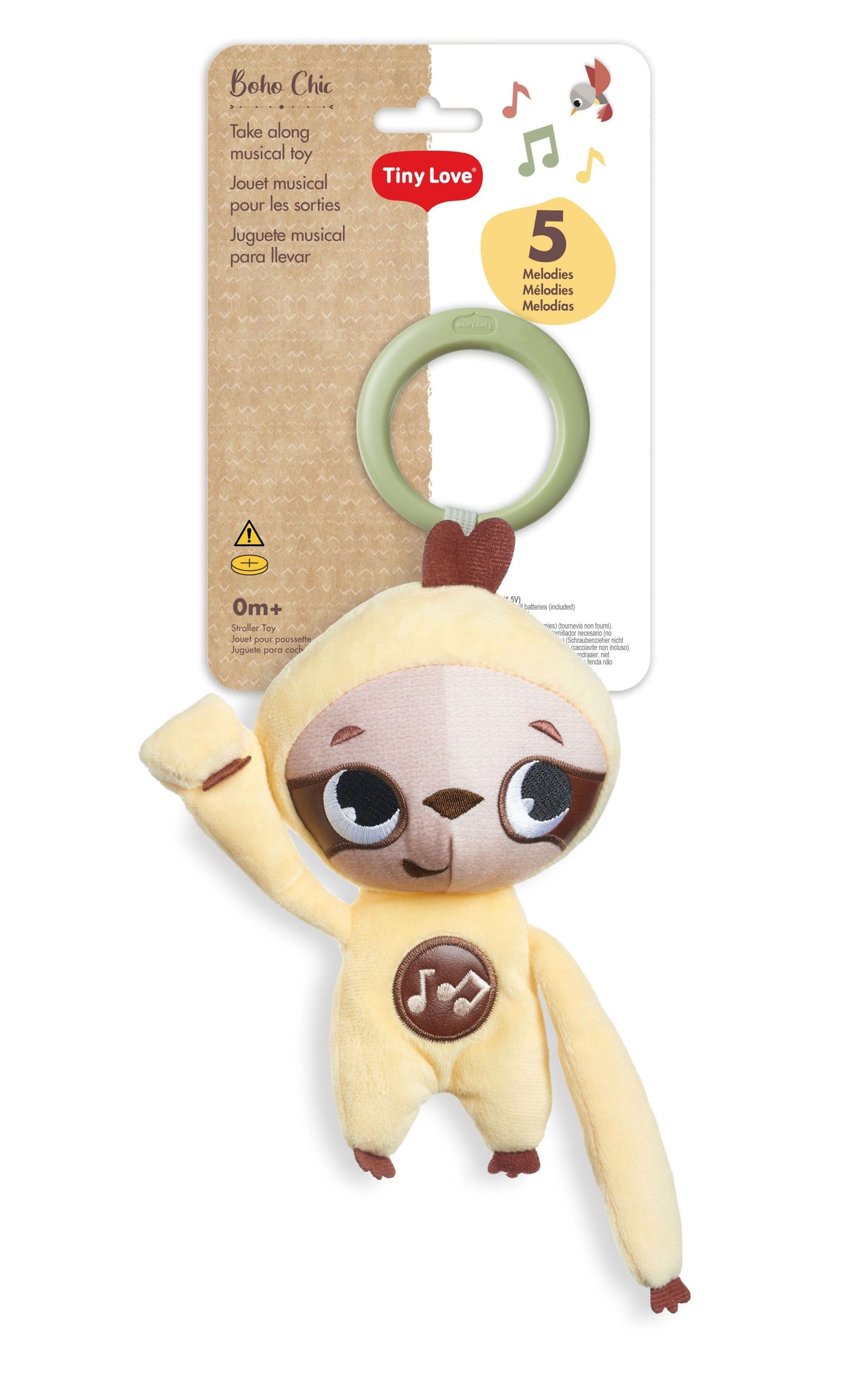 Boho Chic Take Along Musical Sloth