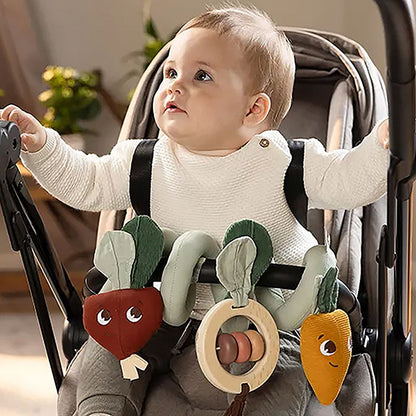 Garden of Adventures Bundle: Luxe Developmental Gymini®, Activity Spiral, Wooden Cot Mobile