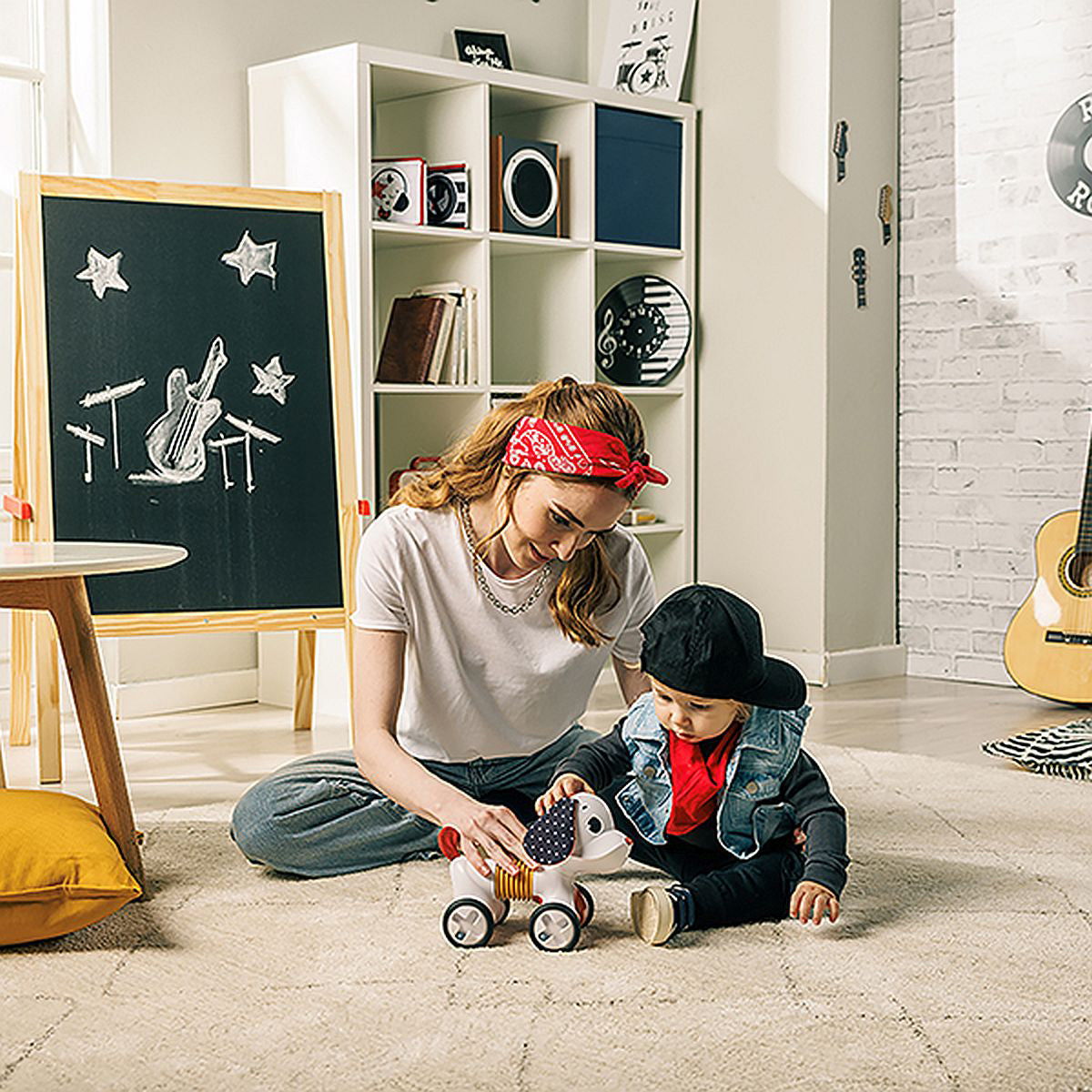 Tiny Rockers Bundle: Electronic Accordion, Shape Sorter, Follow Me Charlie