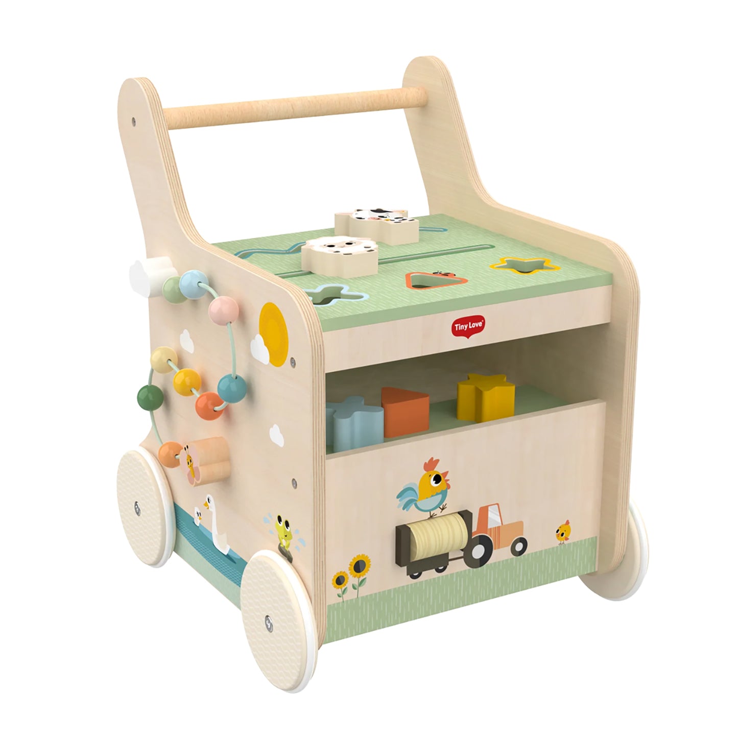 Farmers Funday Push & Play Wooden Walk Behind