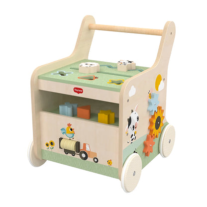 Farmers Funday Push & Play Wooden Walk Behind