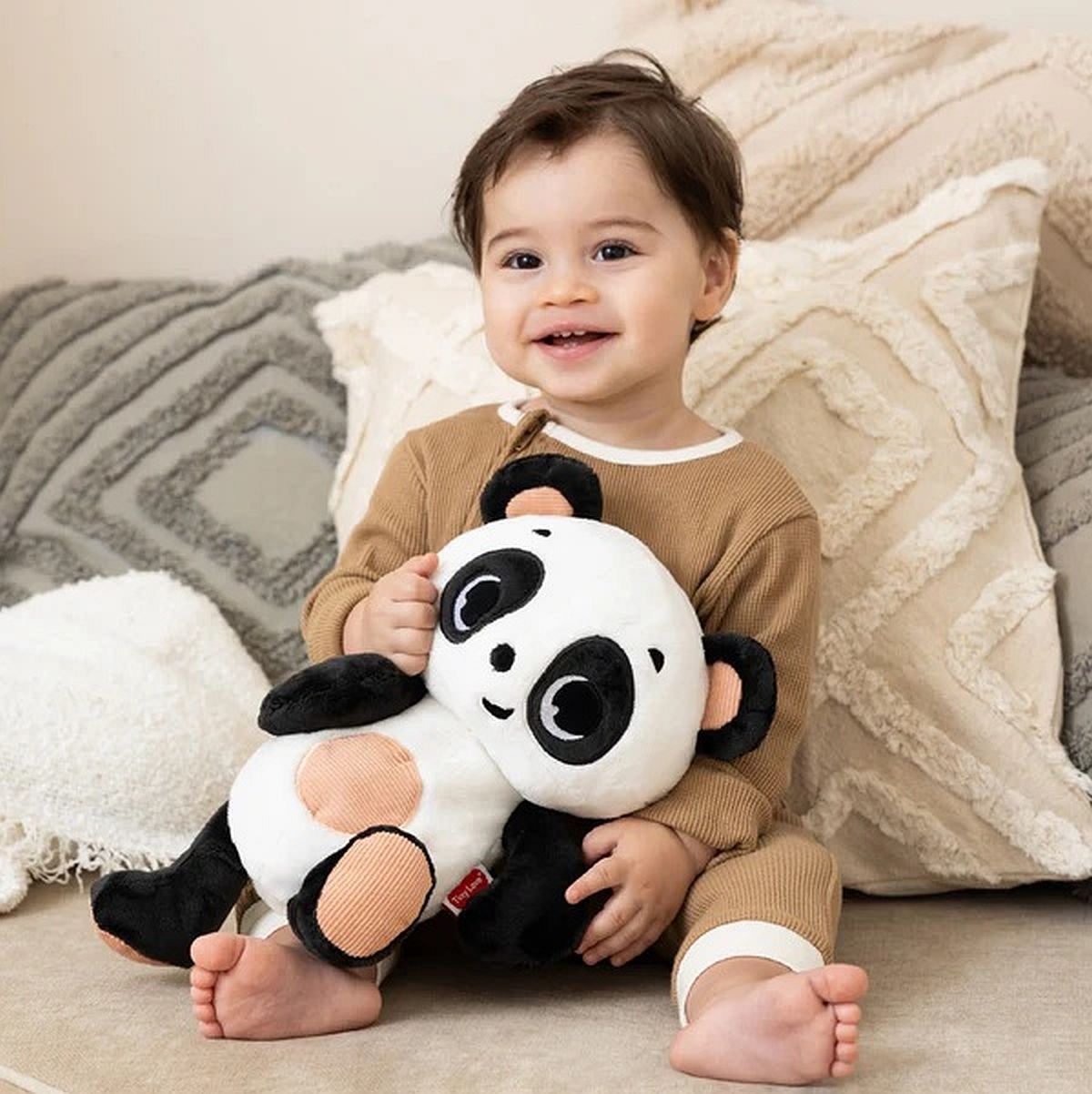Black & White Décor Bundle: Developmental Gymini®, Snuggle Buddy Panda, 3-in-1 Take Along Mobile™