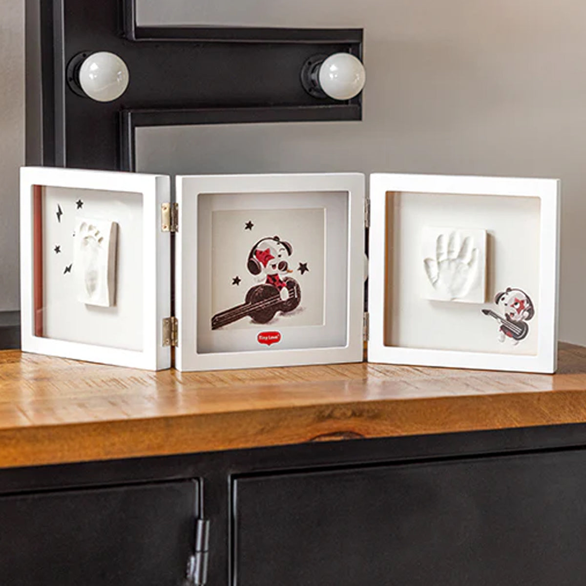 Tiny Creations Bundle: Double Frame White, Belly Casting Kit, Family Prints