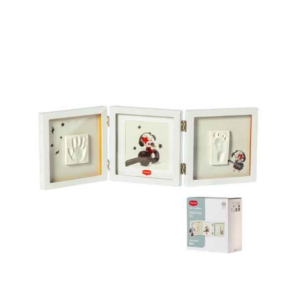 Tiny Creations Bundle: Double Frame White, Belly Casting Kit, Family Prints