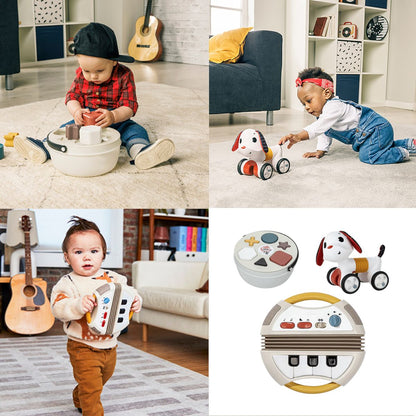 Tiny Rockers Bundle: Electronic Accordion, Shape Sorter, Follow Me Charlie