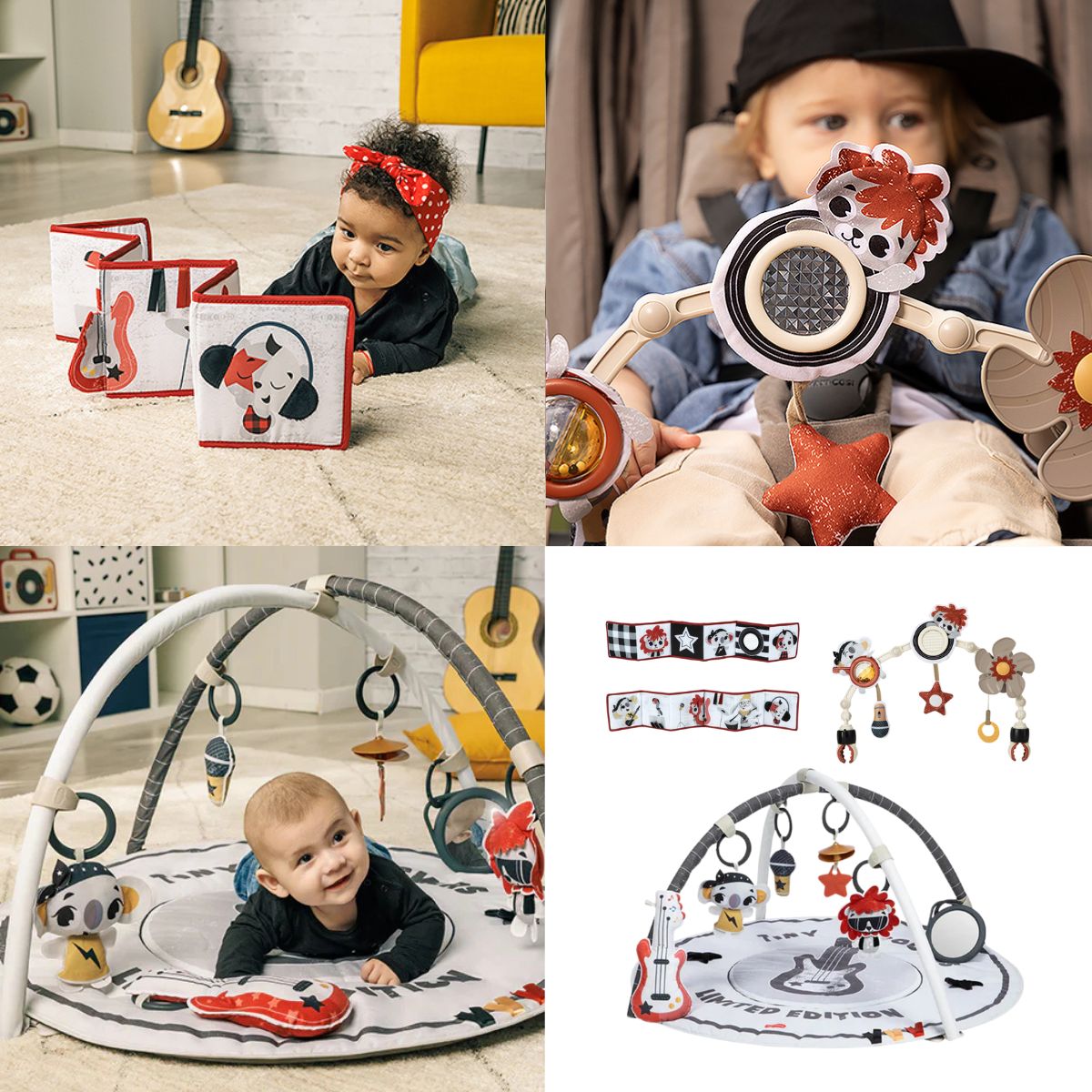 Tiny Rockers Bundle: Roll With Me Gymini®, Sunny Stroll™, Double-Sided First Book