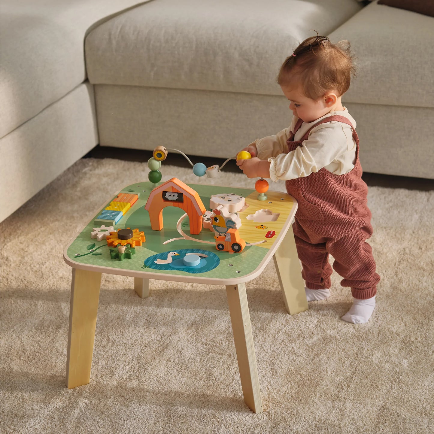 Farmers Funday Wooden Activity Table