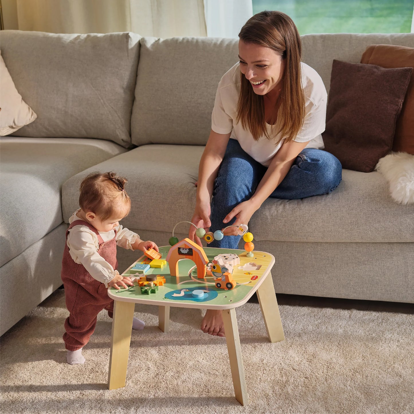 Farmers Funday Wooden Activity Table