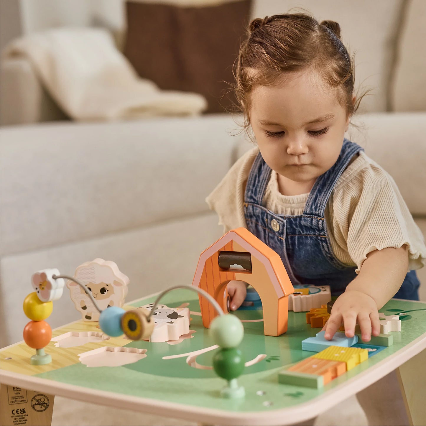 Farmers Funday Wooden Activity Table