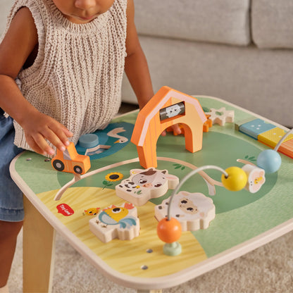 Farmers Funday Wooden Activity Table