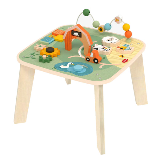 Farmers Funday Wooden Activity Table