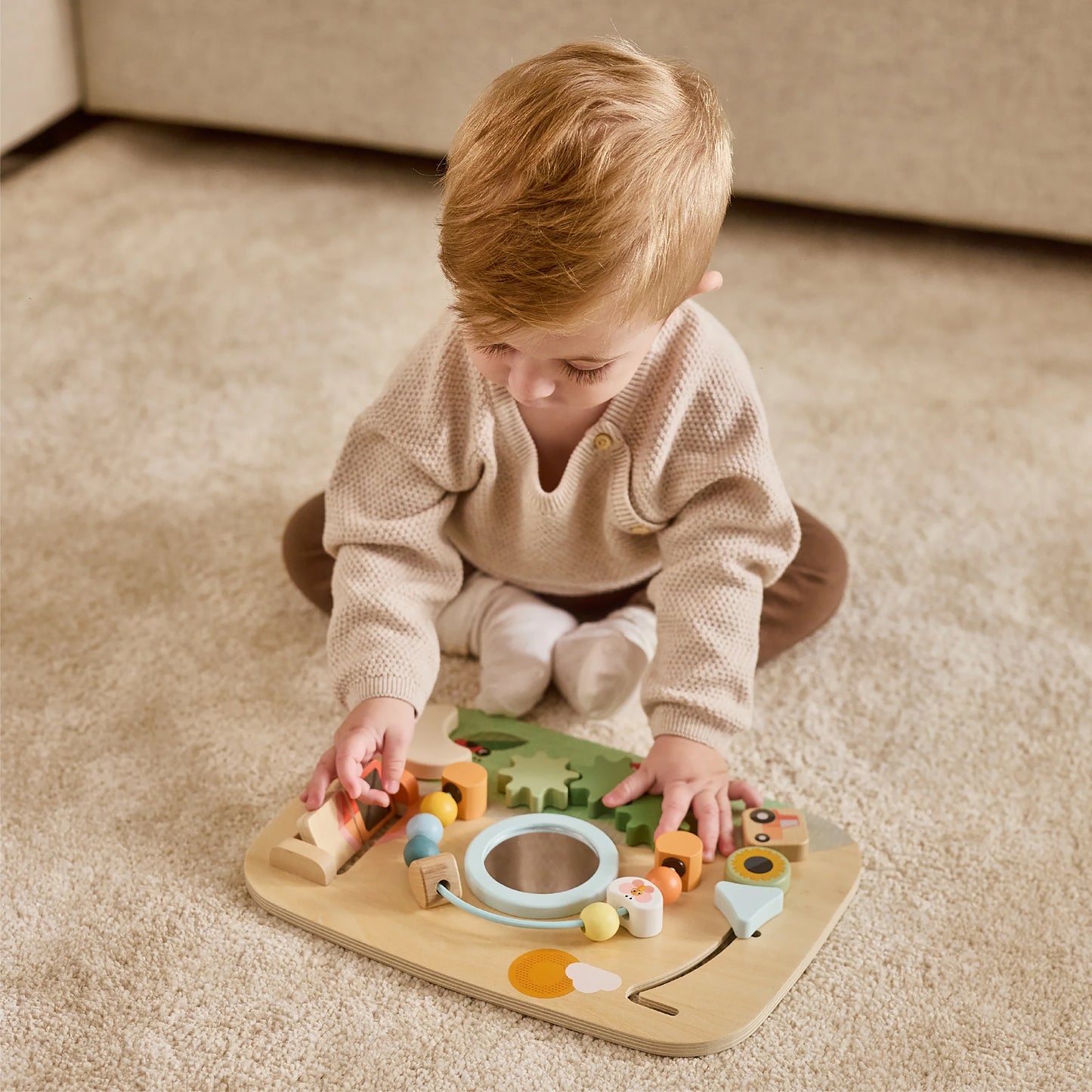 Farmers Funday Wooden Busy Board