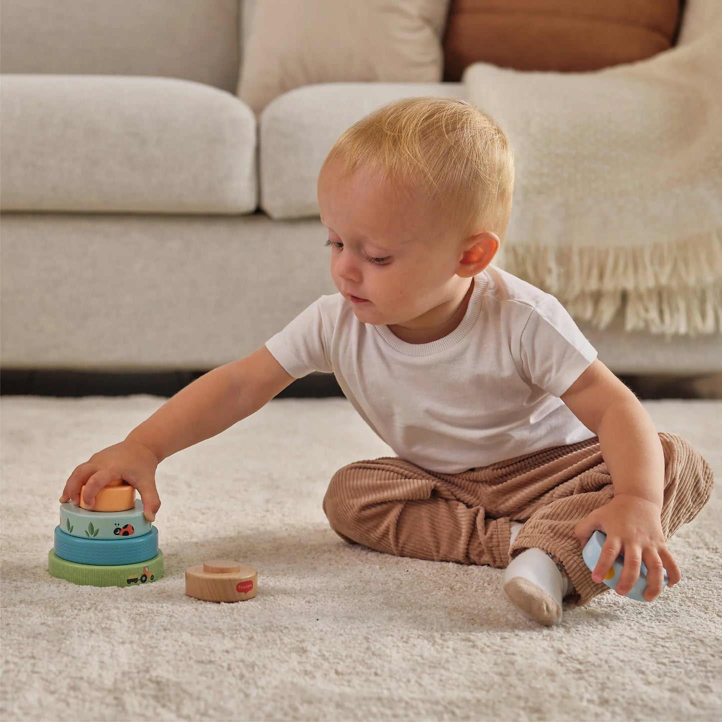 Farmers Funday Wooden Stacking Tower