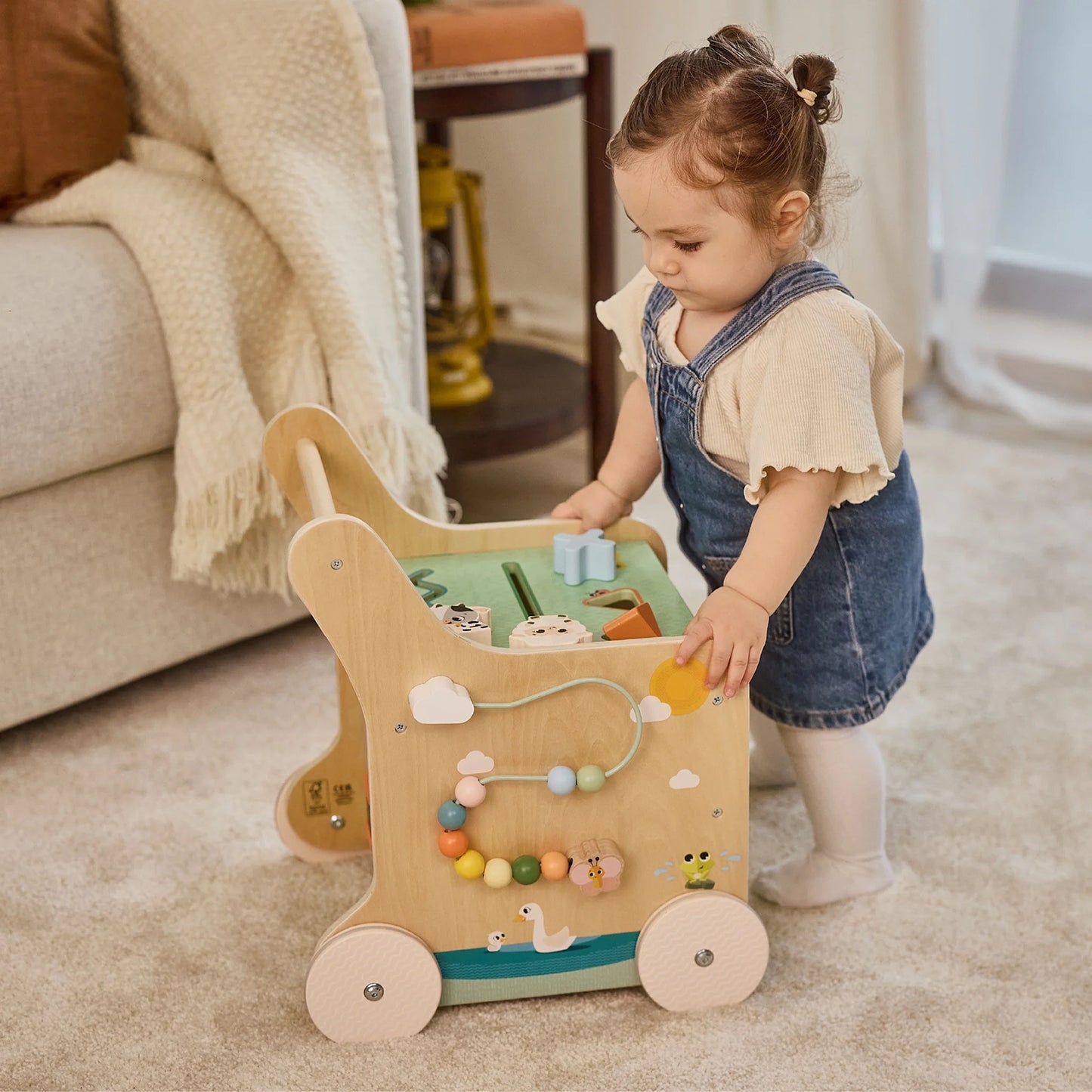 Farmers Funday Push & Play Wooden Walk Behind