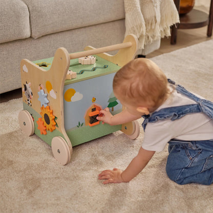Farmers Funday Push & Play Wooden Walk Behind