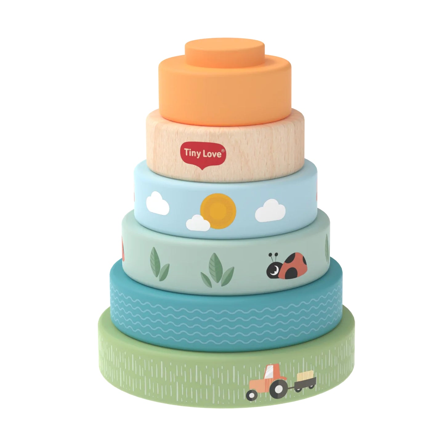 Farmers Funday Wooden Stacking Tower