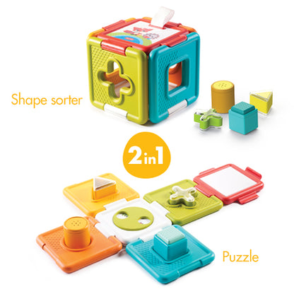 2-in-1 Shape Sorter & Puzzle